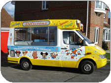 Hire an ice cream van in Oxford, Buckinghamshire, Warwickshire and Berkshire for your parties.