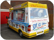 Northamptonshire, Worcestershire, Abingdon and Didcot ice cream man services for weddings, shows, college balls, birthdays and any other occasions.