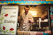  Stratton Court Barn wedding location, ice cream van services provided by Mister Nice Cream.