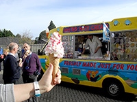 The Owen Mumford Company arranges an event in Brook Hill Woodstock, Oxfordshire and orders Mister Nice Cream's mouth watering ice creams through his ice cream van.