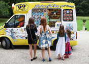 So much choice at Mister Nice Cream's Ice cream Van